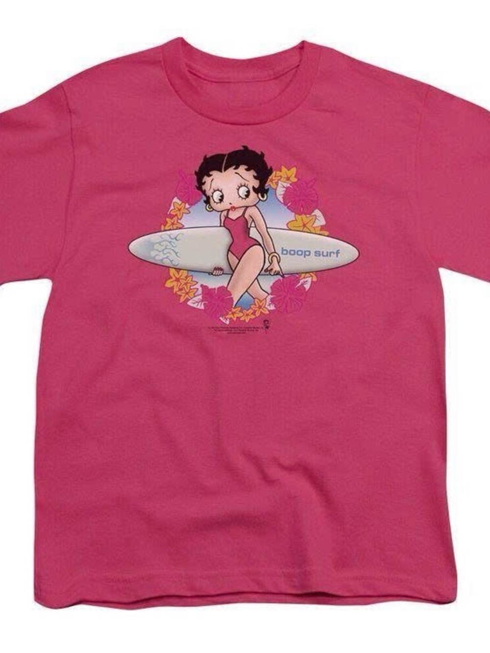 Betty B00p Pink Graphic Tee - Boop Surf